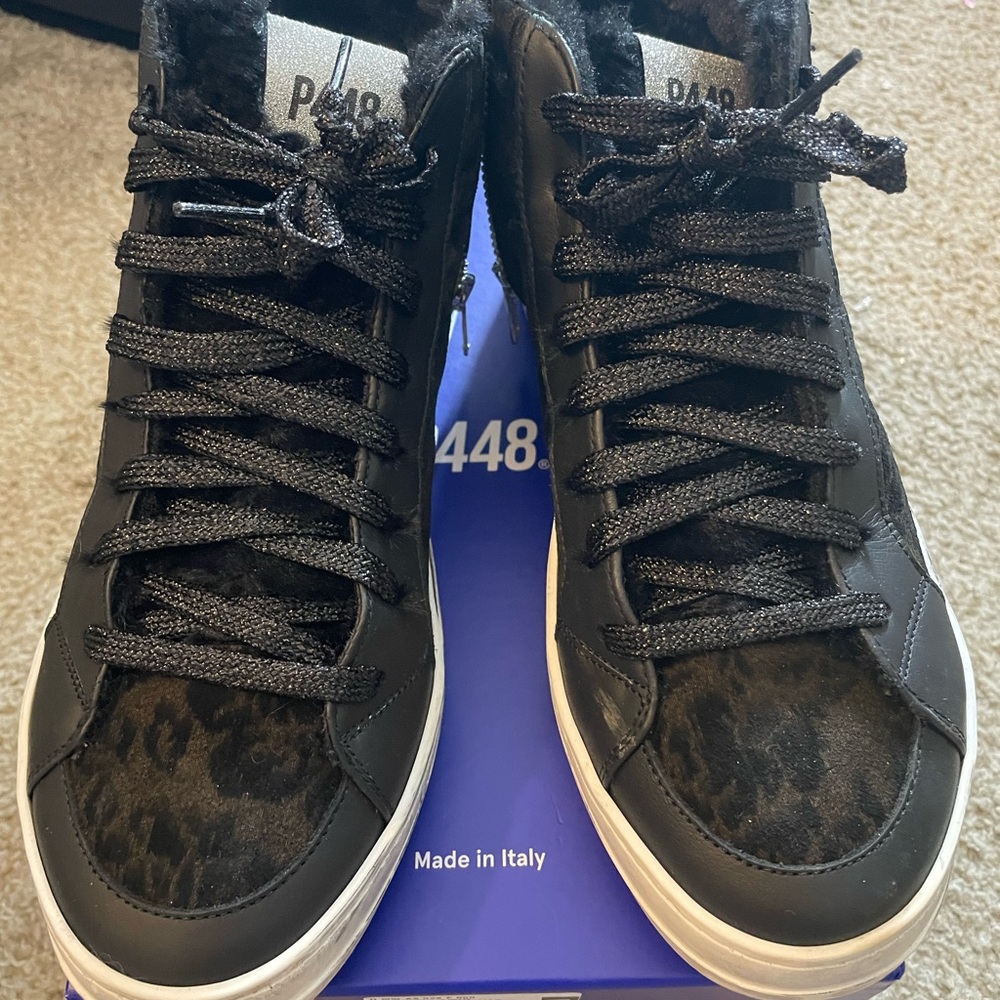 P448 Skate Leopard Print Faux-Fur
Lined Sneakers 39